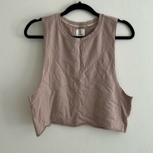 Aerie OFFLINE Terry Cropped Tank Top Muscle Tank